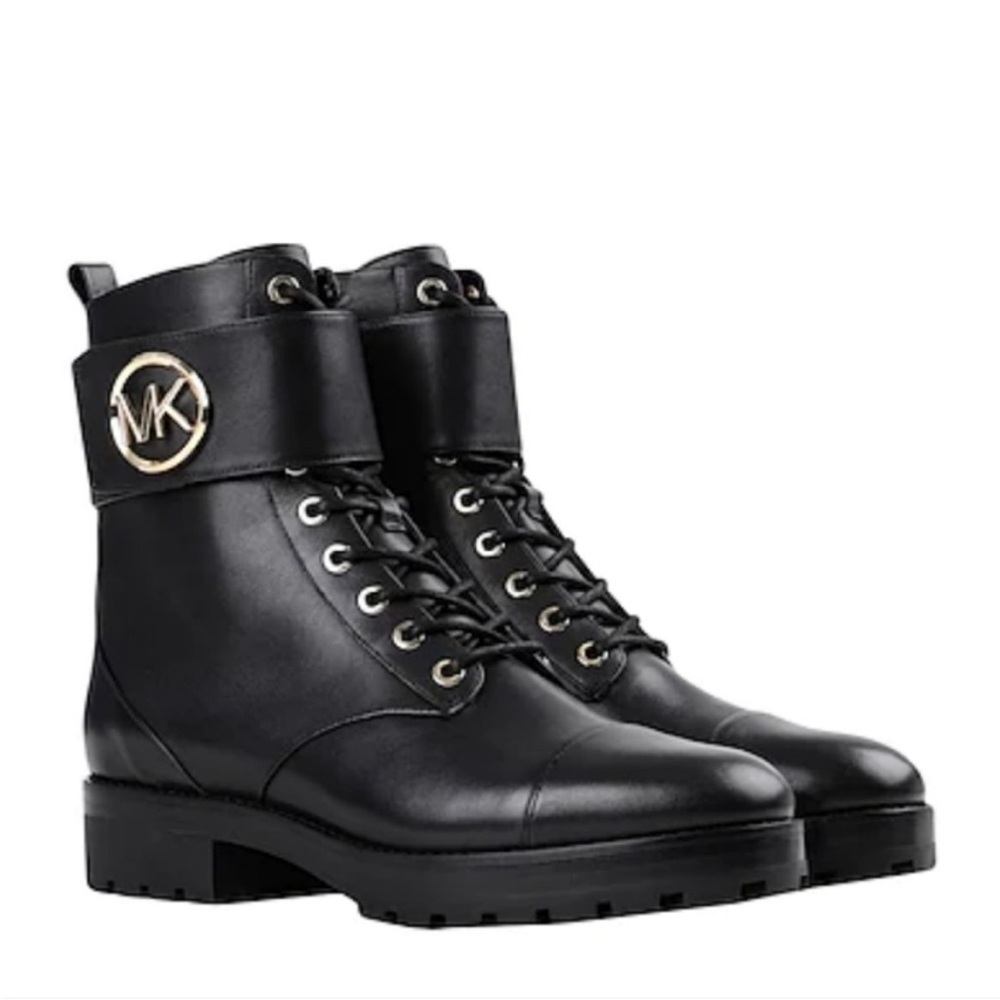 NEW! Michael Kors Tatum Leather Ankle Boot Black Size  6.5